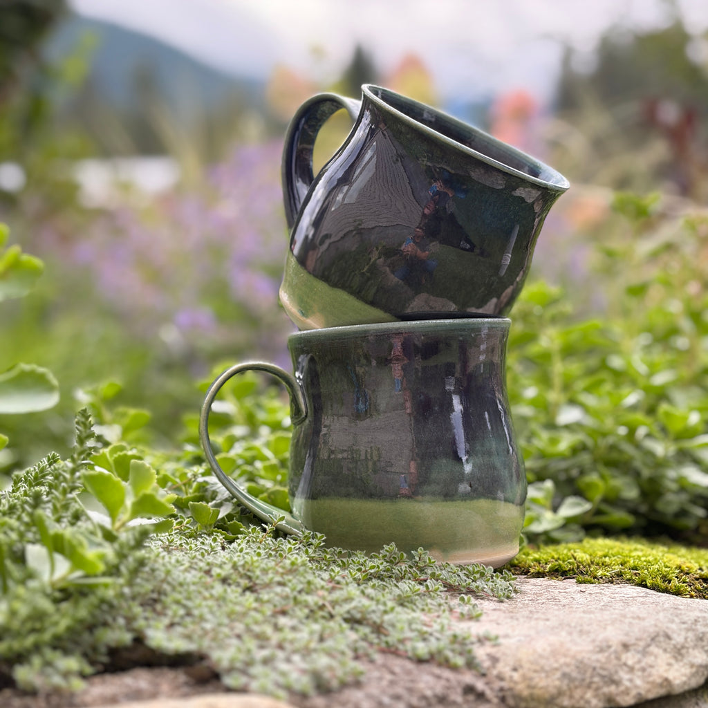 Belly Mug- Navy and Turq