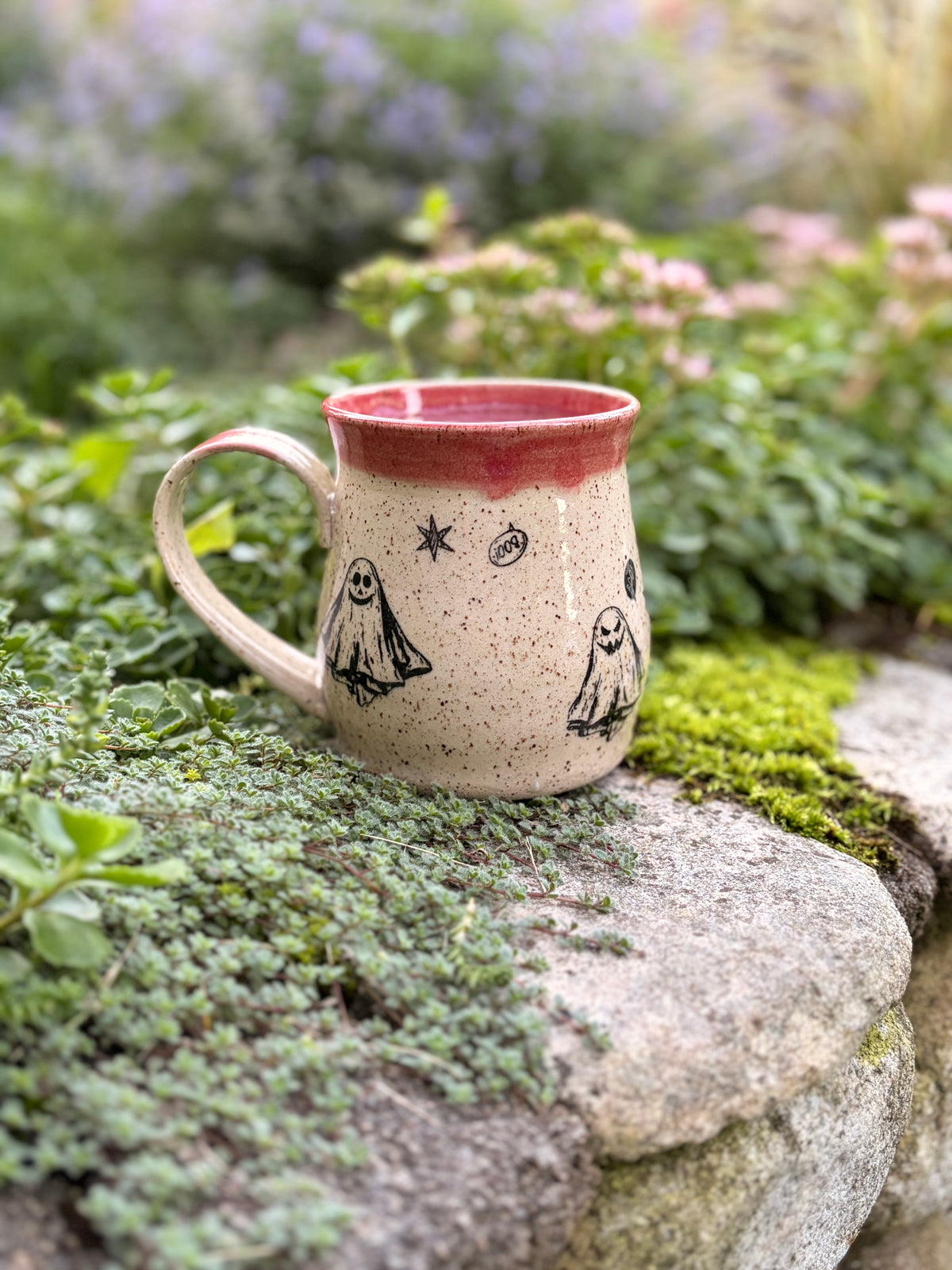 Ghosty Belly Mug- Pink